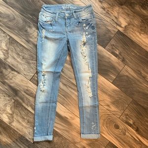 Wallflower | Distressed Straight Leg Skinny Jrs 3